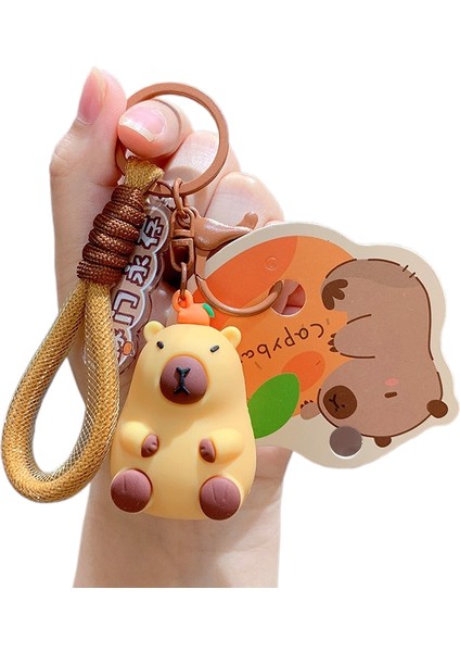 Karikatür Peluş Capi A Üfleme Kacıklar Anahtarlık Bebek Kolye Çift Anahtarlık Çekicilik Küçük Hediyeler (Yurt Dışından)