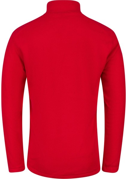 Cedric Erkek Yarım Fermuarlı Ince Polar Sweatshirt Kırmızı