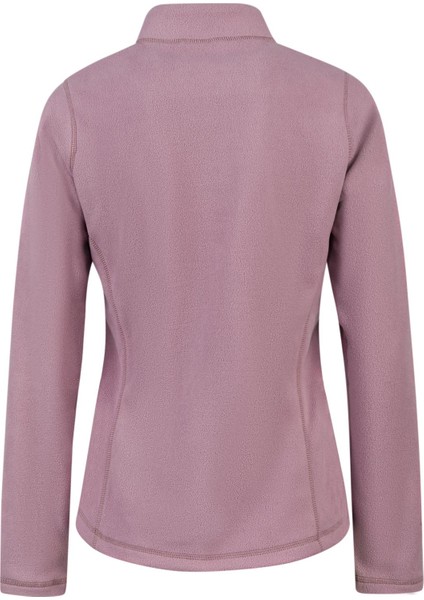 Camila Kadın Yarım Fermuarlı Ince Polar Sweatshirt Lila
