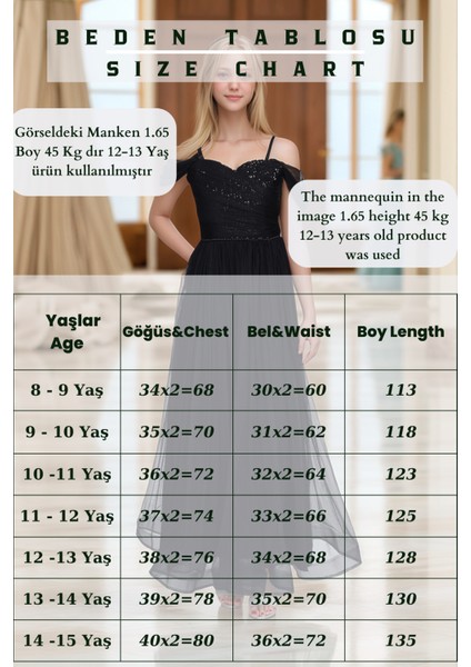 Kız Çocuk Uzun Abiye Elbise - Düğün ve Özel Gün ELBISESI-ABY-2013