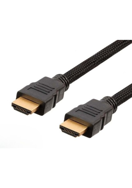 HDMI Kablosu 5mt Gold 3D 4K Örgülü Filtreli Gabble Gab-05