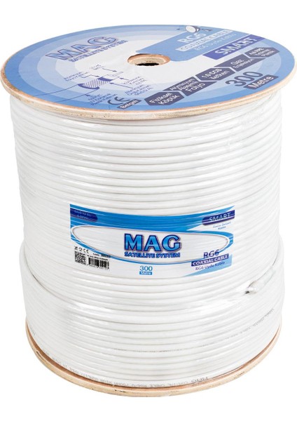 Smart Rg6-U4 Anten Kablosu 64 Tel 300 Metre