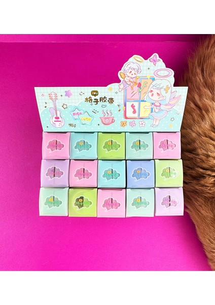 Yaldızlı Ekose Desenli Bant Seti modelleri