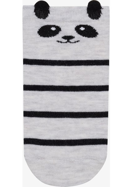 3 Çift Pamuklu Panda Desenli Patik Çorap fiyatları