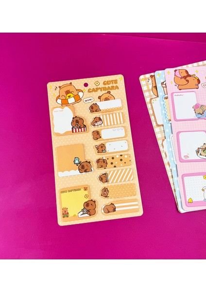 Capybara Tasarımlı Post-It Seti