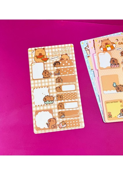Capybara Tasarımlı Post-It Seti