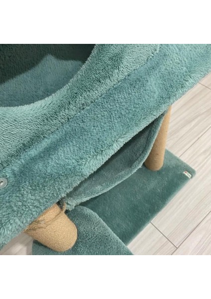 S9 Kedi Tırmalama Kulesi Platformlu 124 cm Turkuaz modelleri