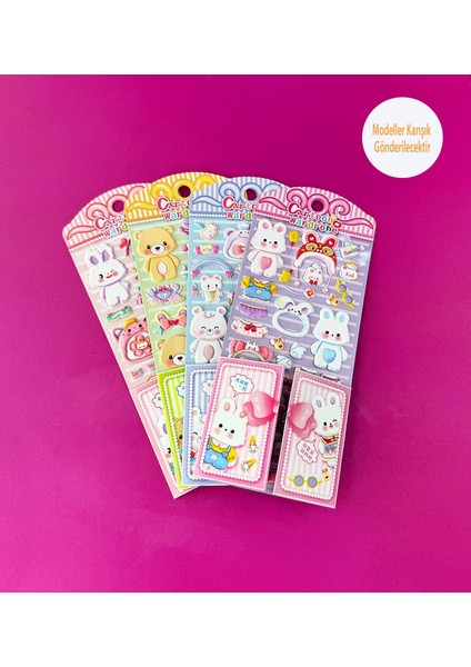 Sevimli Pofuduk Giydirme Sticker