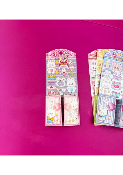 Sevimli Pofuduk Giydirme Sticker fırsatları