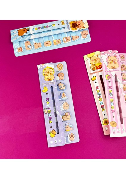 Capybara Tasarımlı Post-It modelleri