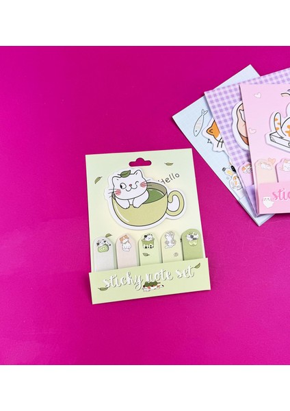 Sevimli Kedi Tasarımlı Post-It fırsatları