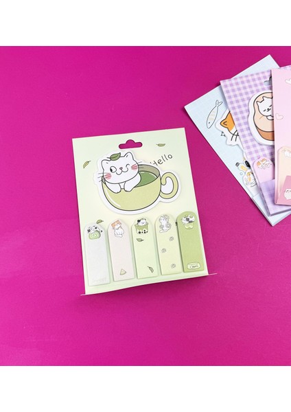 Sevimli Kedi Tasarımlı Post-It indirimleri