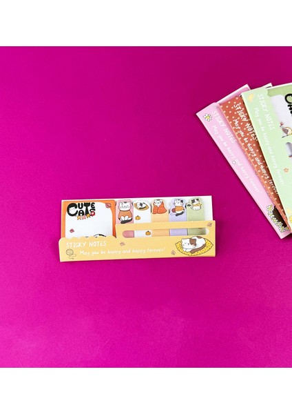 Kedi Tasarımlı Post-It indirimleri