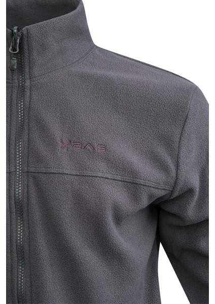 Chestert Erkek Tam Fermuarlı Ince Polar Sweatshırt Antrasit modelleri