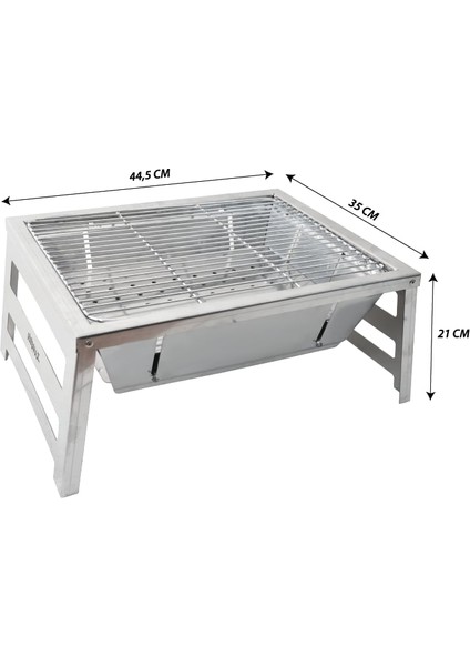 Ayaklı Katlanır Mangal Yeni Model