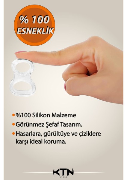Luxury Kotan Silikon Kapı Stoperi 12'li Duvar Koruma Aparatı Çarpma Önleyici Elastik Kapı Kolu Stoperi 1 Adet