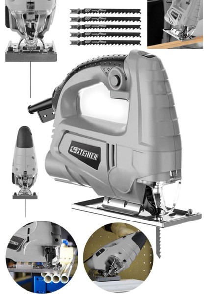 Luxury Alman 4000 W Sjs Metal Şanzuman 6 Kademe Devirli Bakır Sargili Dekupaj Testere Makinesi 1 Adet