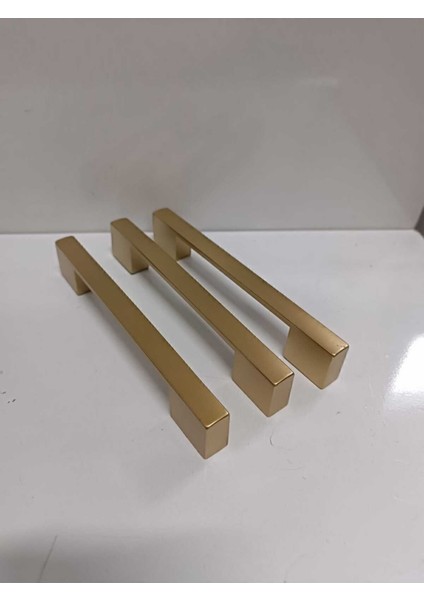 Luxury Kale Nergis Mobilya Kapak Çekmece Mat Altın Kulp Ölçü 96MM- 128MM 1 Adet