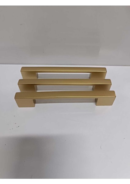 Luxury Kale Nergis Mobilya Kapak Çekmece Mat Altın Kulp Ölçü 96MM- 128MM 1 Adet