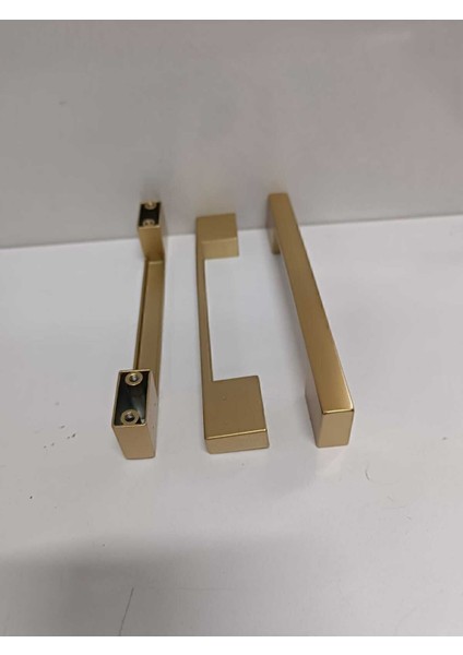 Luxury Kale Nergis Mobilya Kapak Çekmece Mat Altın Kulp Ölçü 96MM- 128MM 1 Adet