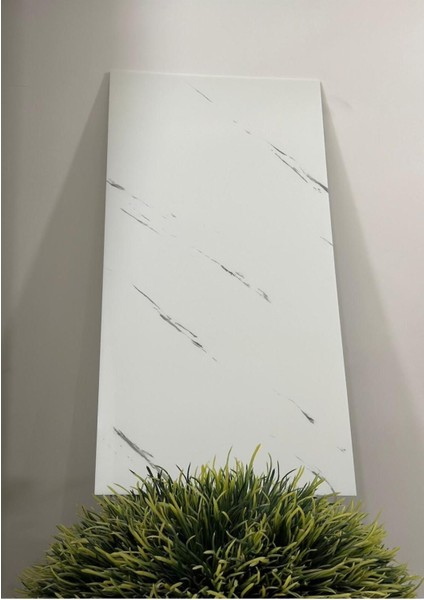 Luxury 30X60 Kendinden Yapışkanlı Mermer Fayans Görünümlü Mutfak Banyo Wc Yer Duvar Pvc Köpük Panel 1 Adet