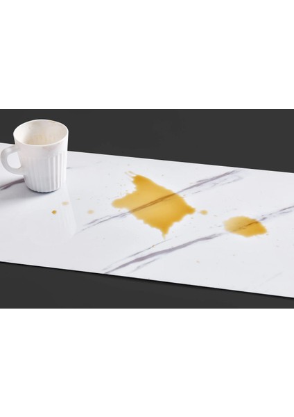 Luxury 30X60 Kendinden Yapışkanlı Mermer Fayans Görünümlü Mutfak Banyo Wc Yer Duvar Pvc Köpük Panel 1 Adet