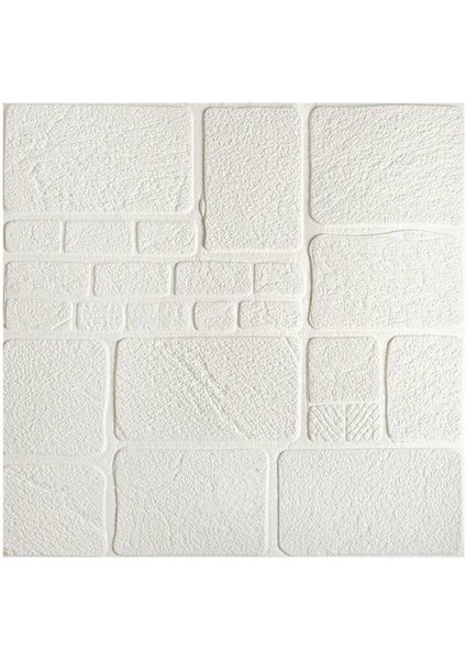 Luxury 70X70CM 0,50M² Kendinden Yapışkanlı Beyaz Alaçatı Taş Ev Tuğla Kesme Taş Duvar Köpük Uk-10 1 Adet fırsatları