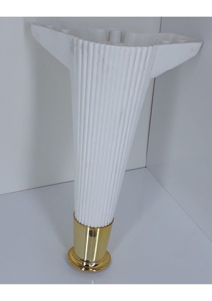 Luxury Ayak 15 cm Altın Beyaz 1 Adet