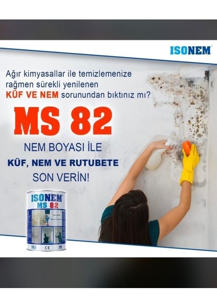Luxury Beyaz Ms 82 Nem ve Rutubet Boyası 5 kg 1 Adet