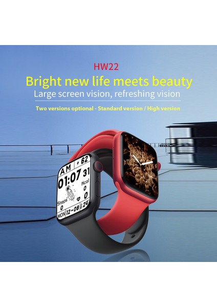 Küresel Sürüm Akıllı Izle HW22 Yüksek Sürüm 175 Hd IPS Ekran Fitness Izleyici Kalp Atış Hızı Monitörü (Yurt Dışından)