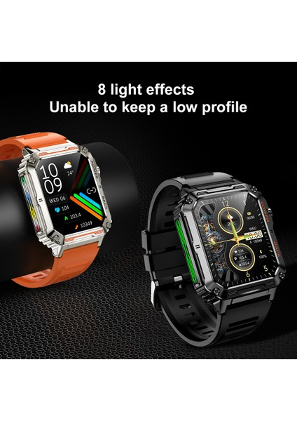Erkek Watch 191 LED Işık Bt Çağrı Kalp Hızı Monitörü (Yurt Dışından) indirimleri