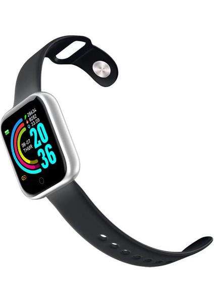 Y68 Akıllı Bilezik D20S 1.44 Inç Gümüş Bluetooth Izle (Yurt Dışından) fırsatları