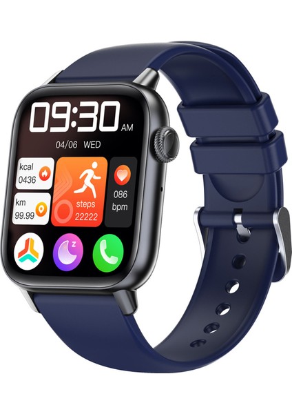 QS08PRO Akıllı Saat 183 Inç Yüksek Çözünürlüklü Ekran Gerçek Zamanlı Kalp Atış Hızı Izleme (Yurt Dışından)