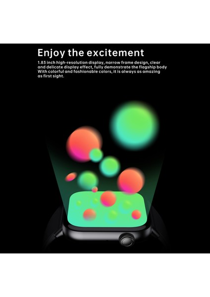 QS08PRO Akıllı Saat 183 Inç Yüksek Çözünürlüklü Ekran Gerçek Zamanlı Kalp Atış Hızı Izleme (Yurt Dışından) fırsatları