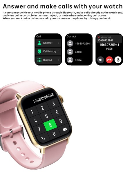 QS08PRO Akıllı Saat 183 Inç Yüksek Çözünürlüklü Ekran Gerçek Zamanlı Kalp Atış Hızı Izleme (Yurt Dışından) indirimleri