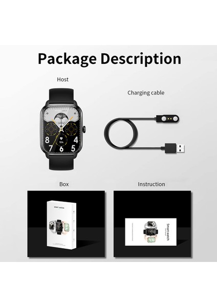 1.9inç Akıllı Saat Hd Renkli Dokunmatik Ekran Bt Çağrısı (Yurt Dışından) modelleri