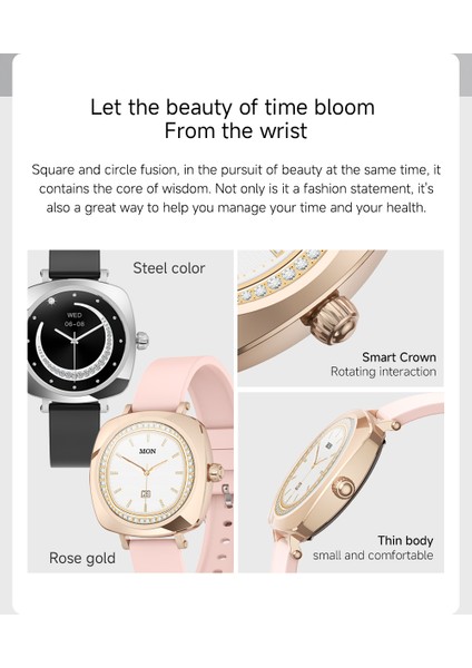 Akıllı Izle 119 Inç Highclear Rose Gold Spor Sağlık Izleme Uyku Monitörü (Yurt Dışından) modelleri