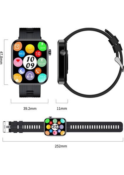 FW10 1.96 Watch Bt5.0 IP67 Su Geçirmez (Yurt Dışından)