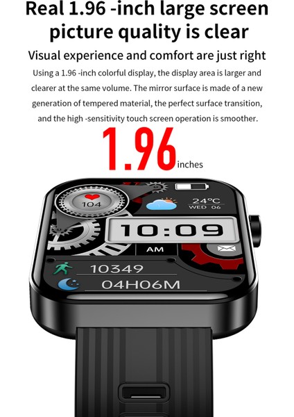 FW10 1.96 Watch Bt5.0 IP67 Su Geçirmez (Yurt Dışından)