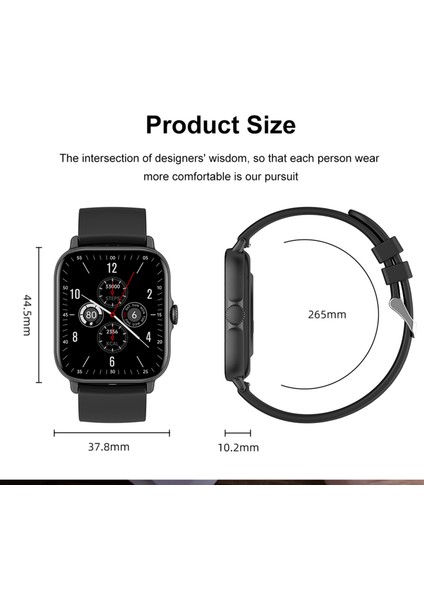 T12 Bluetoothcall Watch 181INÇ Tam Dokunmatik Ekran Suya Dayanıklı (Yurt Dışından) fırsatları