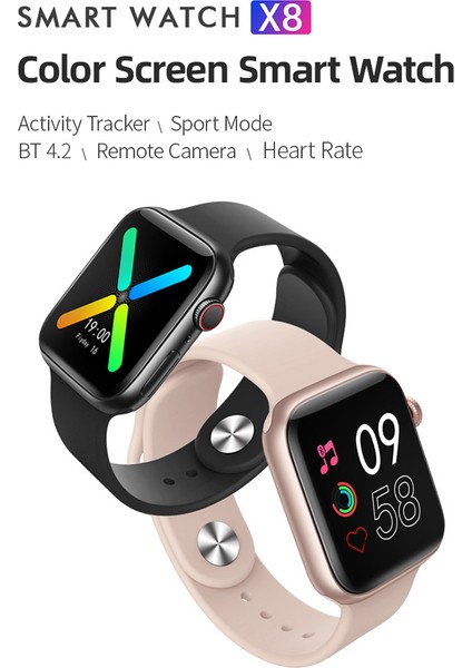 Global Sürüm Akıllı Izle X8 Fitness Izleyici Uyku ve Kalp Atış Hızı Monitörü Android Ios Telefonlarla Uyumlu (Yurt Dışından)