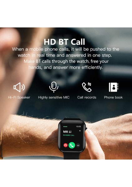 Küresel Sürüm Akıllı Izle Ld6 1.54 "hd Ekran MTK2502 Yonga Seti Uyku Kalp Hızı Monitörü (Yurt Dışından)