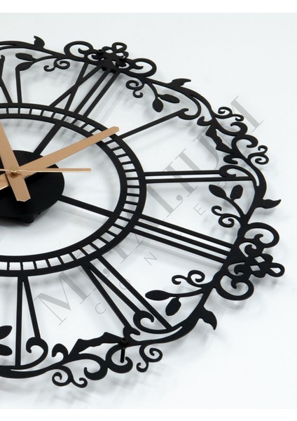 Dekoratif Roma Rakamlı Ferforje Metal Duvar Saati 45X45CM indirimleri