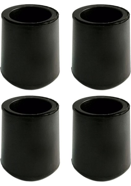 Luxury 25 mm Pvc Sandalye Profil Ayak Pabucu Sessiz Yumuşak - Siyah (4 Adet) 1 Adet