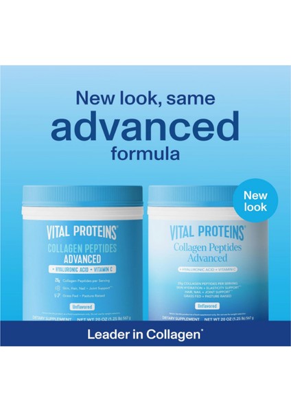 Vıtal Proteıns Collagen Peptıd Powder -Hyaluronic Acid - Vitamin C. 567 gr .ABD Menşei fiyatları