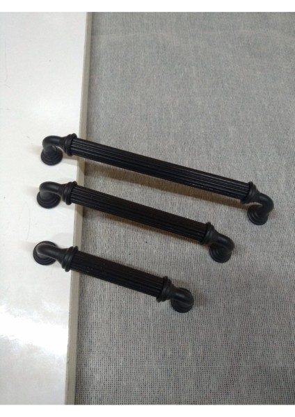 Luxury Melis Mat Siyah 128MM Metal Lüks Çekmece Dolap Mobilya Kulpları 1 Adet
