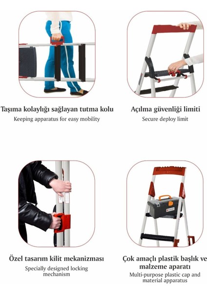 Luxury Noax 5 1 Geniş Basamaklı Ev ve Iş Merdiveni 1 Adet