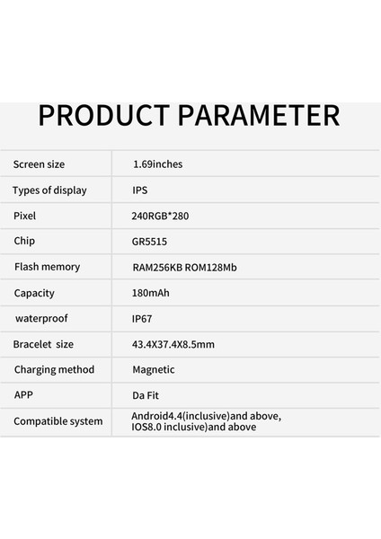 Colmı P8 Mix Akıllı Bilezik Uyku Kalp Atış Hızı Monitörü (Yurt Dışından)