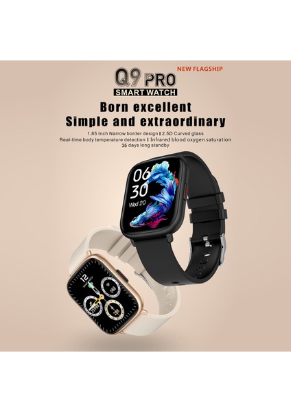 Q9 Pro Akıllı Bilezik 1.85 "tam Dokunmatik Ekran 35 Gün Beklemede (Yurt Dışından) fiyatları
