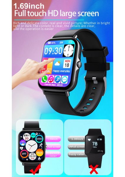 F97S Akıllı Bilezik Spor Izle Tam - Dokunmatik Ekran Bt Çağrısı (Yurt Dışından) fiyatları